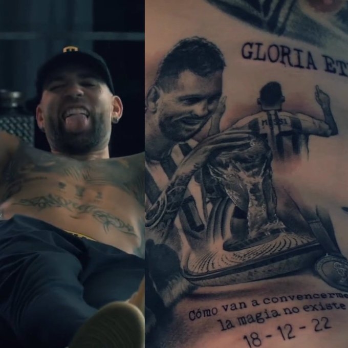 好兄弟!奥塔门迪身上有梅西文身,今日梅西让点助其主场告别破门